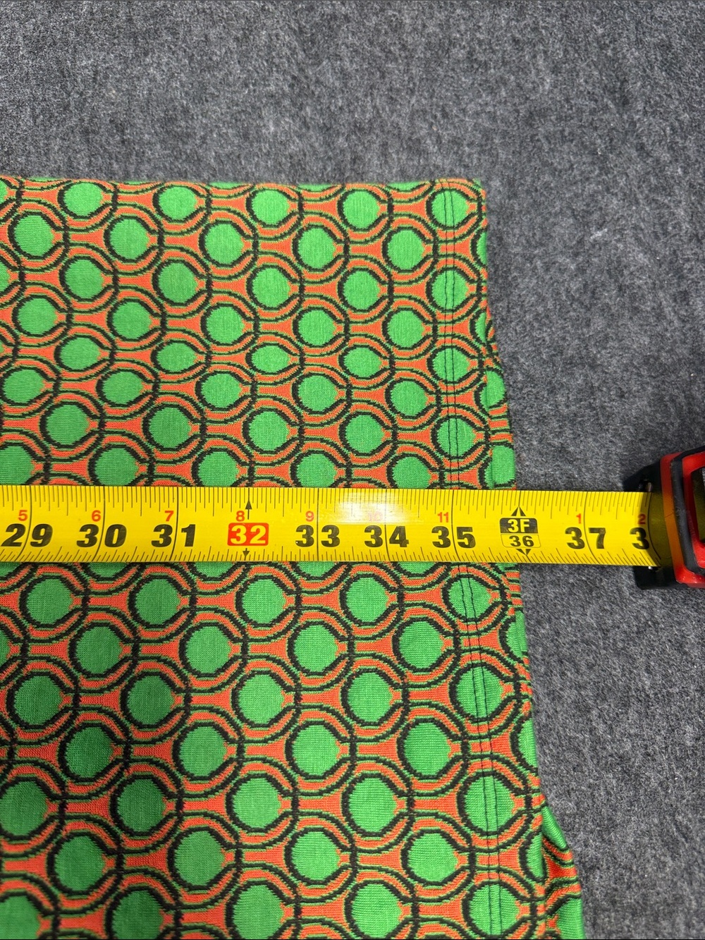 Maeve Green and Brown Geometric Midi Dress - Picture 7 of 7